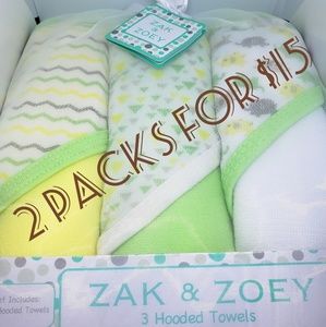 Zak and Zoey Brand New Baby Towels